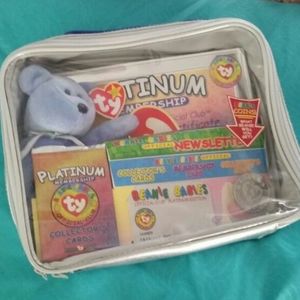 Platinum Bear Beanie Baby